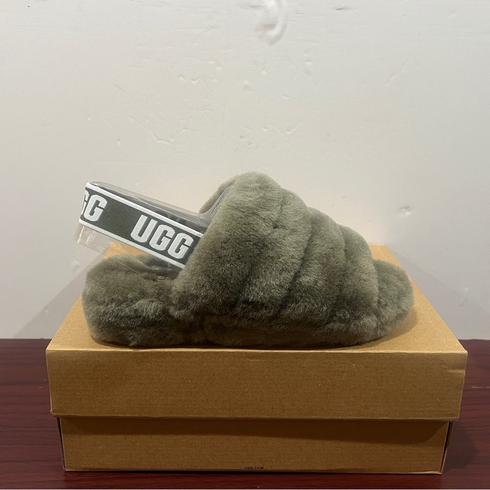 Ugg Fluff Yeah Slide, 1095119, Burnt Olive
